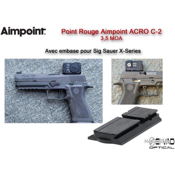 Point Rouge AIMPOINT ACRO C-2 - 3,5 MOA - pour Sig Sauer P320 X-Five