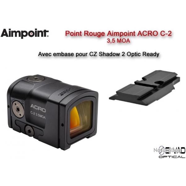 Point Rouge AIMPOINT ACRO C-2 - 3,5 MOA - pour CZ75 Shadow 2 OR