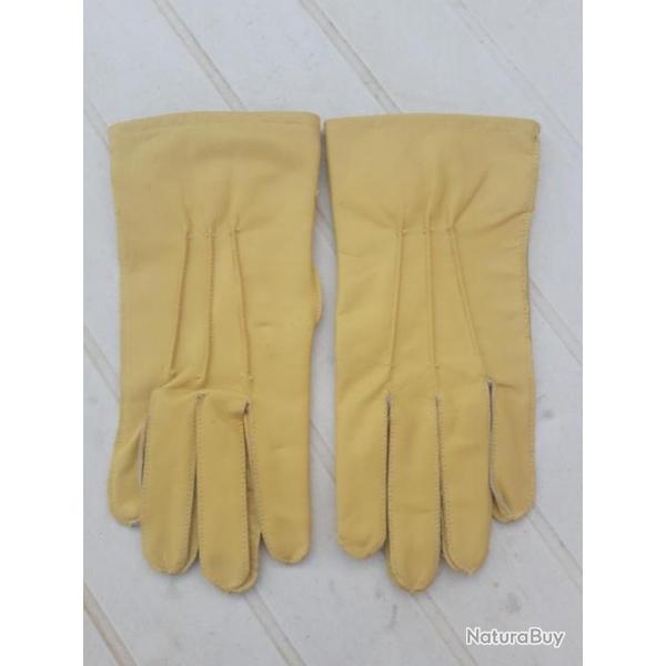 PAIRE DE GANTS PARA U.S. CUIR FAUVE,MODELE 1