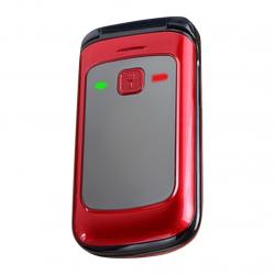 Telephone Portable Senior SOS, Couleur: Rouge