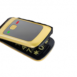 Telephone Portable Senior SOS, Couleur: Or