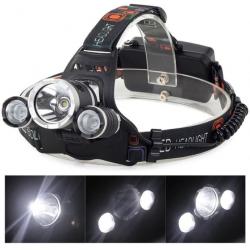 LAMPE FRONTALE PROFESSIONNELLE RECHARGEABLE CREE XML T6 2 XPE RJ3000 HEADLIGHT