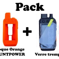 PACK PROTECTION pour ALPHA 200- Housse Orange + Verre trempé