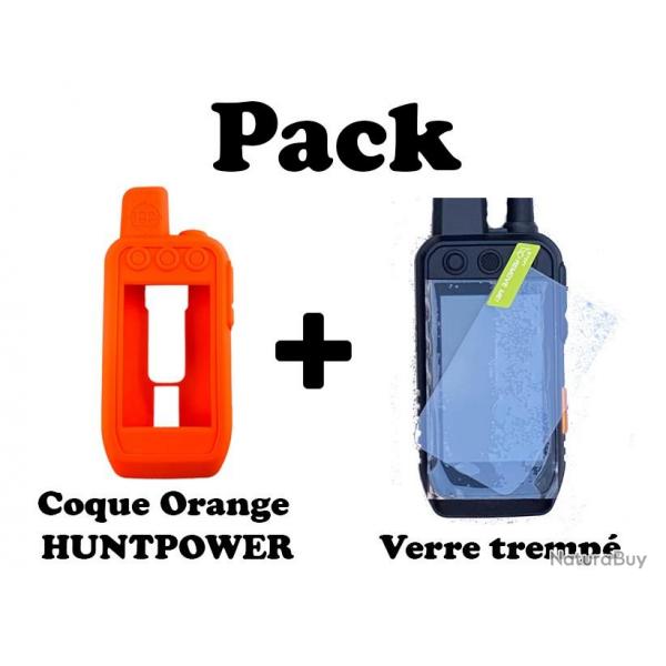PACK PROTECTION pour ALPHA 200- Housse Orange + Verre tremp