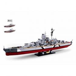 JEU DE CONSTRUCTION BRIQUE EMBOITABLE SLUBAN MODELBRICKS CUIRASSE BISMARCK 2EN1 M38-B1102