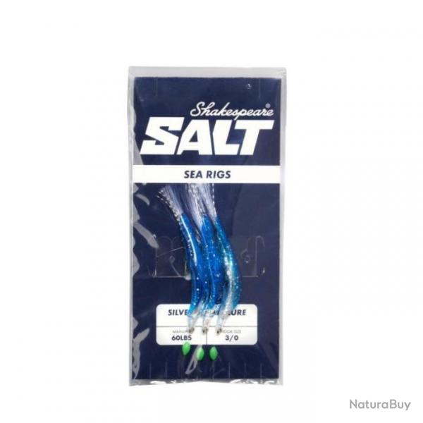 MontagesShakespeare Salte Rig 2/0 / Flat Jack Lures - 2/0 / Silver Dream Lure