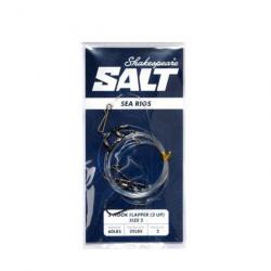 MontagesShakespeare Salte Rig 2/0 / Flat Jack Lures - 1/0 / 2-Hook Flapper 1 up/1 down size 1/0