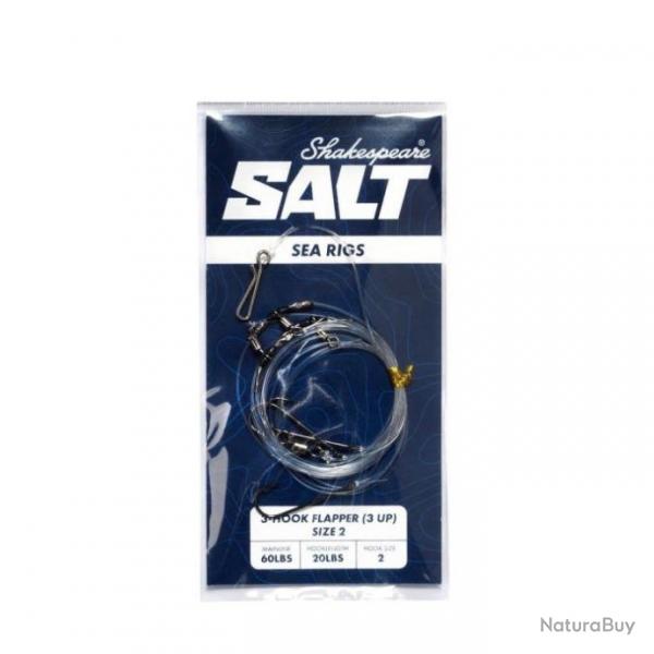 MontagesShakespeare Salte Rig 2/0 / Flat Jack Lures - 1/0 / 2-Hook Flapper 1 up/1 down size 1/0