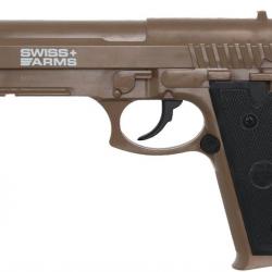 Pistolet P92 CO2 4.5mm Tan Swiss Arms