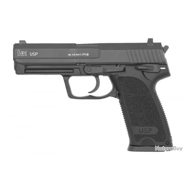 Pistolet USP Noir Blowback CO2 4.5mm Heckler & Koch