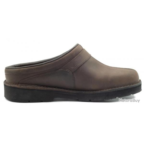 Sabots cuir marron Aigual STAGUNT