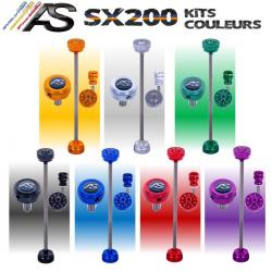ARC SYSTEME - Kit couleur Viseur SX200 9" ROUGE