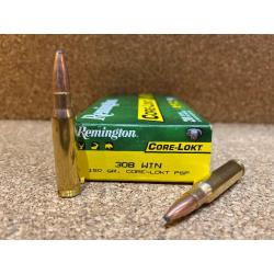 40 Balles Remington cal.308 Core-Lock 150gr PSP Core-Lockt