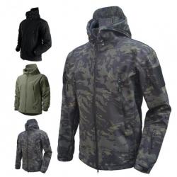 VESTE SOFTSHELL impermeable coupe vent, coloris CAMOUFLAGE......SUPER QUALITÉ LIVRAISON OFFERTE