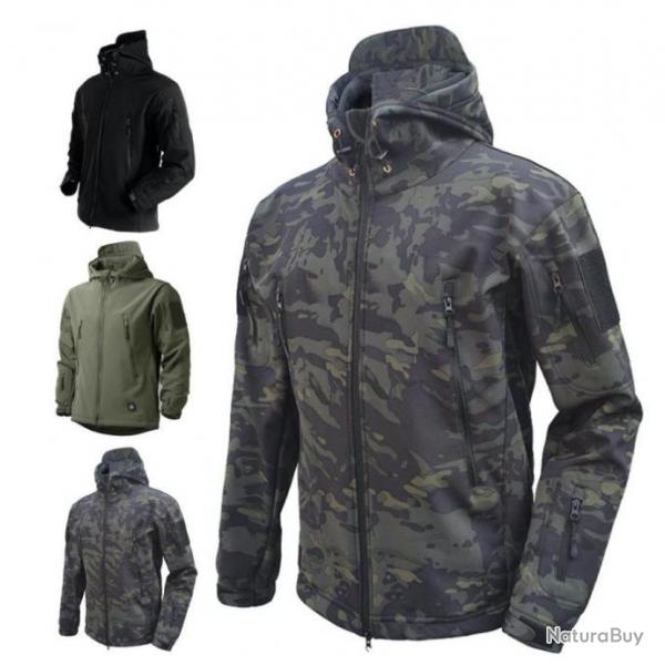 VESTE SOFTSHELL impermeable coupe vent, coloris CAMOUFLAGE......SUPER QUALIT LIVRAISON OFFERTE