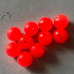 8 perle dure  diam 8 mm rouge japonais peche mer