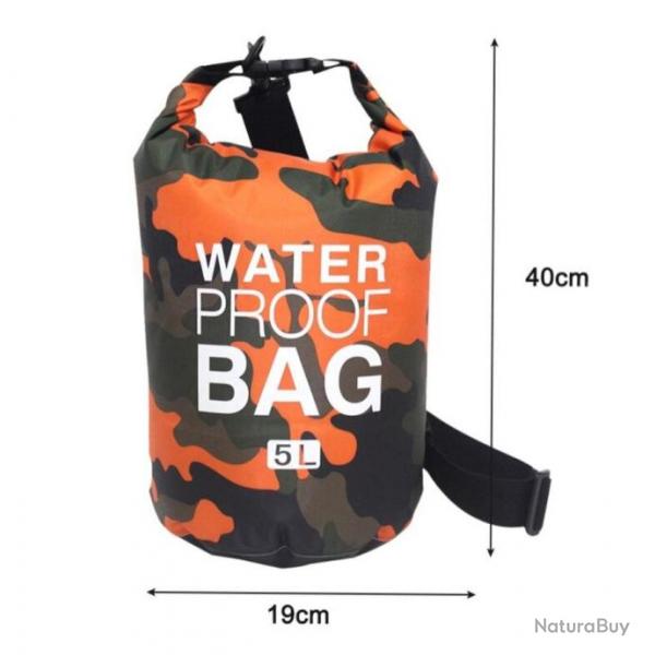 SAC TOTALEMENT ETANCHE ......Peut tre port sur le dos......Capacit 5 litres ....LIVRAISON OFFERTE