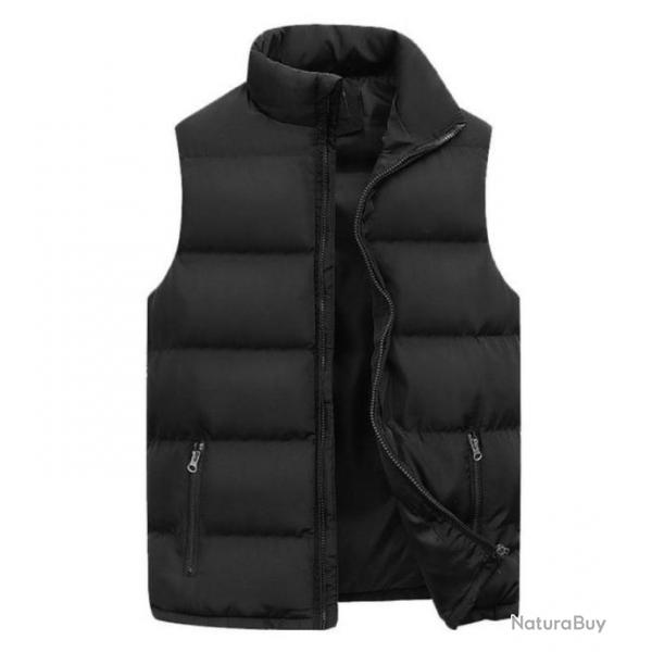 DOUDOUNE sans manche rembourre, Lgre et confortable, Coloris noir .....LIVRAISON OFFERTE