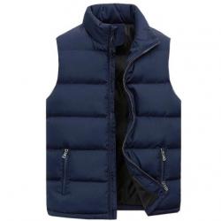 DOUDOUNE sans manche rembourrée, Légère et confortable, Coloris BLEU .....LIVRAISON OFFERTE