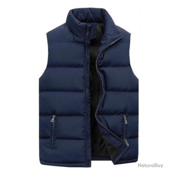 DOUDOUNE sans manche rembourre, Lgre et confortable, Coloris BLEU .....LIVRAISON OFFERTE