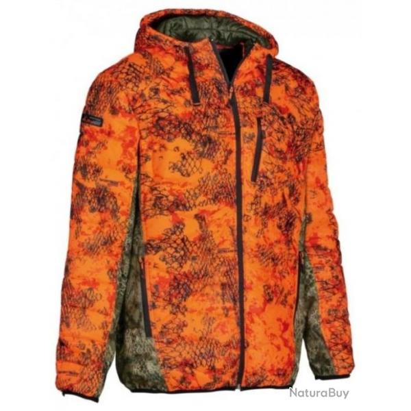 Doudoune Caracal camouflage Snake Blaze orange ProHunt VERNEY CARRON