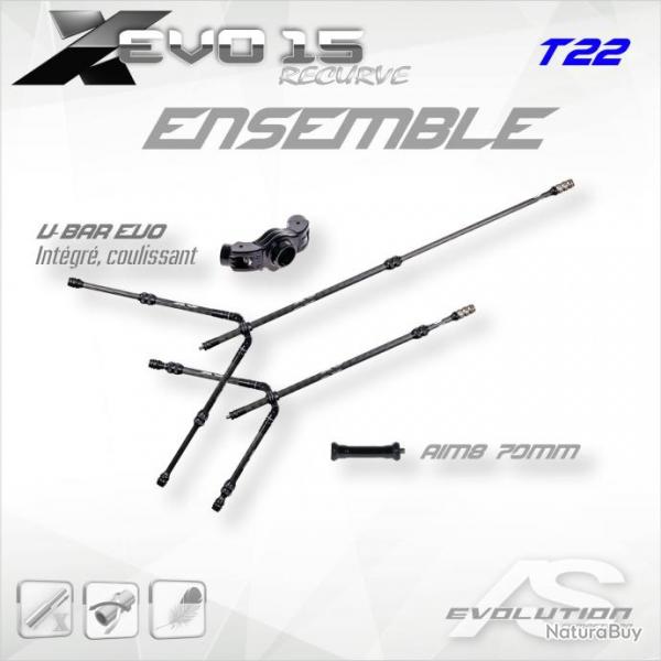 ARC SYSTEME - Ensemble X-EVO 15 Recurve T22