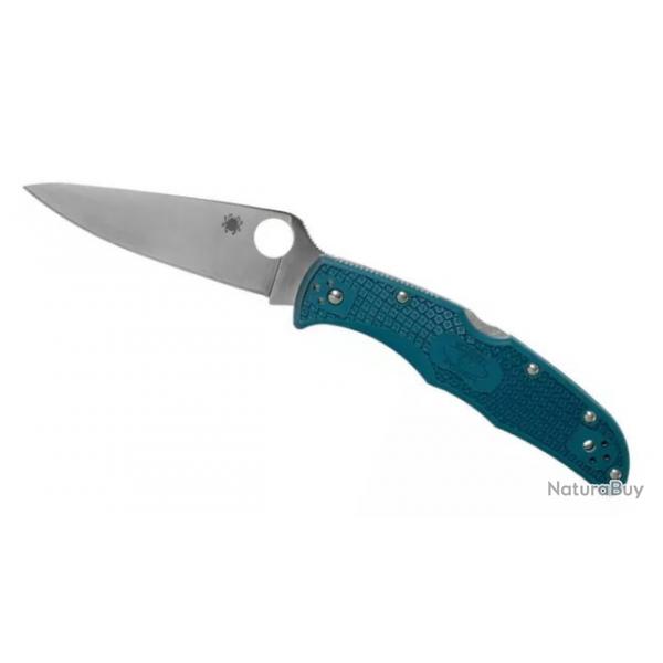 Couteau de poche Spyderco Endura 4 Bleu crant