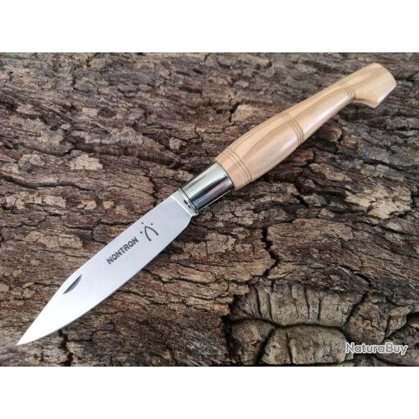 KNIFE / COUTEAU pliant - NONTRON N25 manche OLIVIER SABOT , NEUF #4