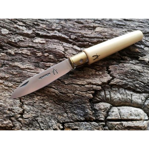 KNIFE / COUTEAU pliant - NONTRON N25 manche OLIVIER SABOT , NEUF #21