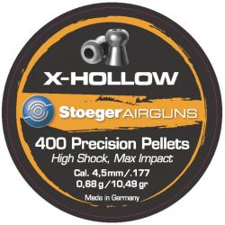 Boite de 200 plombs Stoeger X-hollow 5.5mm 1.18g  par 2000 (4 boites de 500)