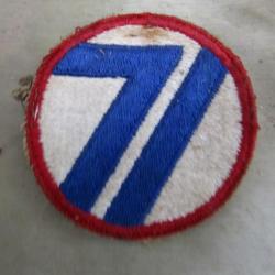 patch 71 the red circle Inf Div ww2 US insigne deuxième guerre américain GI débarquement Europe