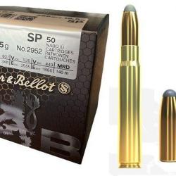 Munitions SELLIER BELLOT calibre 9.3x62 Soft-Point 285gr - 18.5g x50