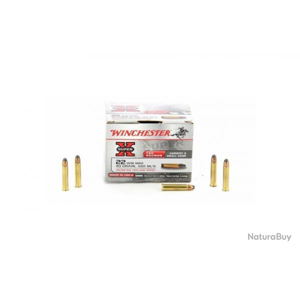 MUNITIONS 22 WIN MAG SUPER-X 40GRAINS JHP X150