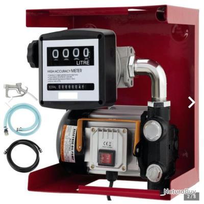 Pompe Diesel Électrique 220V Auto-Amorçante – 20-120 L/min, Pompe Gasoil 3600 Tr/min Avec Pistolet Et Compteur, Transfert Rapide