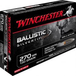 Munitions WINCHESTER BALLISTIC SILVERTIP BST 270WIN 130gr 8.42g par 20