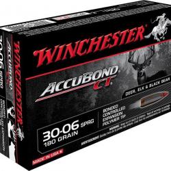 Munitions WINCHESTER cal.30-06 accubond ct 11.66g 180gr par 60