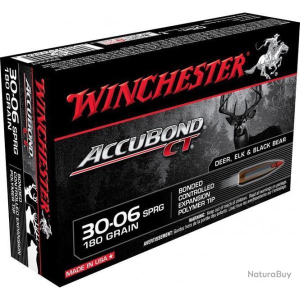 Munitions WINCHESTER cal.30-06 accubond ct 11.66g 180gr par 60