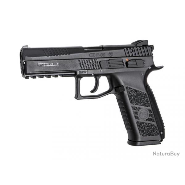 Rep pistolet CZ p-09 GBB gaz culasse mobile ABS - asg-Noir