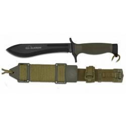 Couteau noir Albainox Alacran.Lame 17.8 machette, survie, camping...