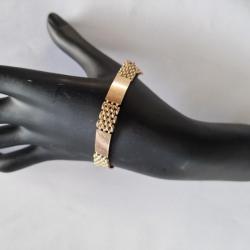 Bracelet ancien en or rose 9 carats - 18,5 cm