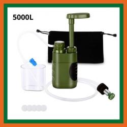 Kit de filtration de l'eau - Filtre à eau 5000L - Randonnée, camping - Livraison rapide