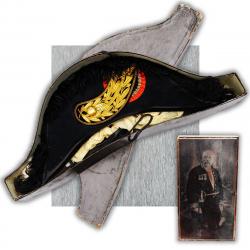 RARISSIME ET SUPERBE BICORNE BELGE, ETAT MAJOR, FILE DORÉ, POUR OFFICIER, FIN XIX, ORIGINAL