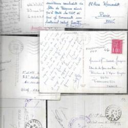 postes aux armées 9 cartes postales affranchies d'occupation de la ruhr à ffa