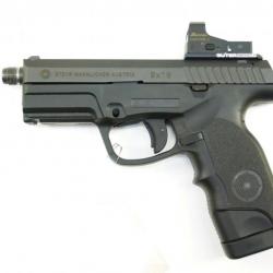 Pistolet steyr M9A1 canon fileté point rouge buris fastfire 3 calibre 9x19 9 para