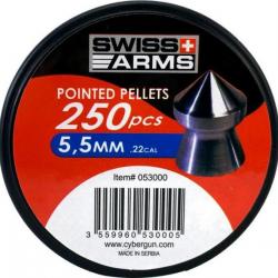 Plombs Swiss Arms Pointed 5.5mm x250 airsoft