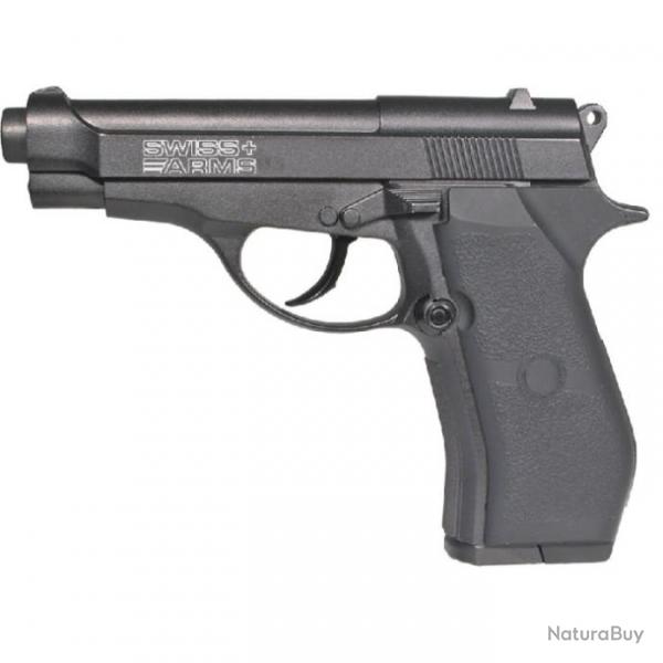 Pistolet  plomb Swiss Arms P84 CO2 4.5mm Full metal  /C12 Noir - Noir