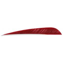 SKYLON - Plumes Naturelles Paraboliques 5" Droitier ROUGE