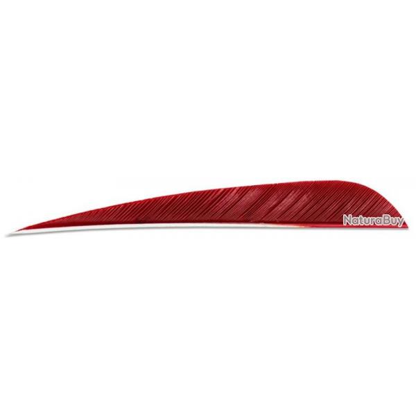 SKYLON - Plumes Naturelles Paraboliques 5" Droitier ROUGE