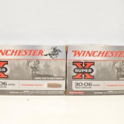 2 boites de balles winchester power point 30-06