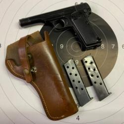 PISTOLET BROWNING 1910-22 CAL 7,65 BWG + HOLSTER + 2 CHARGEURS
